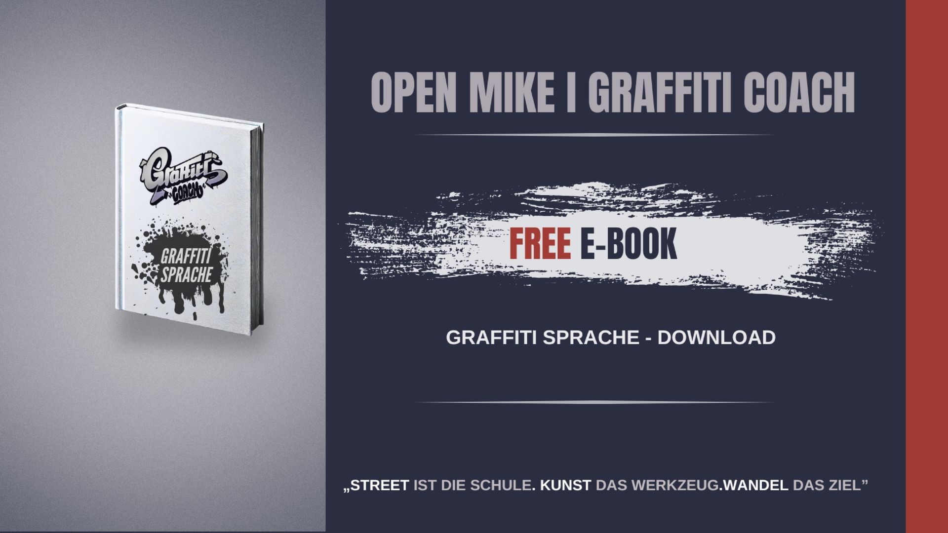 Detailaufnahme des E-Book zur Bedeutung der Graffiti-Sprache.