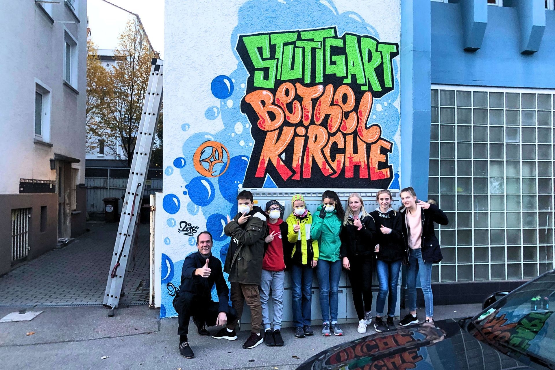 Urban Art an der Kirchenwand – Bethel Kirche Stuttgart